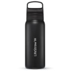 LifeStraw - Go Stainless Steel - Trinkflasche Gr 700 ml schwarz/grau