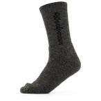 Woolpower - Sport Socks 400 Logo - Wandersocken 45-48 schwarz