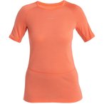 Icebreaker 125 ZoneKnit Crew  Damen  Kurzarm Unterhemden orange Größe XS Trekk
