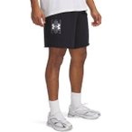 UNDER ARMOUR Herren Shorts UA RIVAL TERRYLOGO8INSHORT, Größe M in Grau