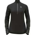 ODLO Damen Mid layer 1/2 zip ZEROWEIGHT C, Größe L in Schwarz