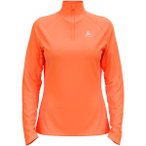 ODLO Damen Midlayer 1/2 zip ESSENTIAL CER, Größe L in Orange