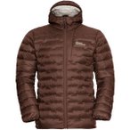 JACK WOLFSKIN Herren Funktionsjacke PASSAMANI DOWN HOODY M, Größe S in Braun