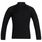 Icebreaker - Kids 260 Tech L/S Half Zip - Merinounterwäsche Gr 152 schwarz