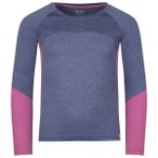Trollkids - Girl's Seiland Longsleeve - Funktionsshirt Gr 128 blau