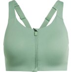 ADIDAS Damen BH TLRD Impact Luxe High-Support Zip, Größe 75B in Grau