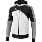 ERIMA Herren Premium One 2.0 Trainingsjacke mit Kapuze, Größe L in Weiß