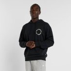 NEW BALANCE Herren Kapuzensweat Circular Logo, Größe M in Schwarz