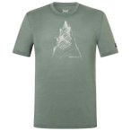 super.natural - Ascenders Tee - Merinoshirt Gr M grün