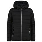 CMP - Girl's Down Jacket Fix Hood Taffeta - Kunstfaserjacke Gr 104 schwarz