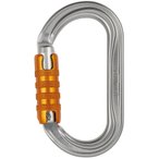 Petzl OK Triact-Lock Ovalkarabiner, grau