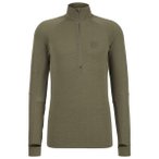 Stoic - MerinoMesh150 SadjemSt. L/S Half Zip - Merinounterwäsche Gr S oliv