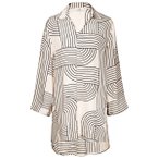 Watercult - Women's Line Set Beach Shirt Long - Bluse Gr M grau