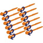 Peggy Peg Schraubhering Normal 20 cm mit Haken - Heringe 12er Set