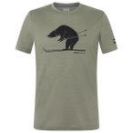 super.natural - Ski Karl Tee - Merinoshirt Gr S oliv
