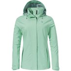 Schöffel Gmund  Damen  Regenjacke gruen Größe XS Trekking  Wasserdicht Wasser