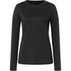 Super.Natural Casual Rib Bio J  Damen  Longsleeves Merino schwarz Größe L Trek