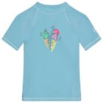 Color Kids - Kid's T-Shirt with Print - Lycra Gr 116 blau/türkis