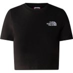 THE NORTH FACE Damen Shirt W CROP S/S TEE, Größe M in Schwarz