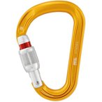 Petzl Attache Screw-Lock HMS-Karabiner, gelb