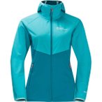JACK WOLFSKIN Damen Funktionsjacke GO HIKE SOFTSHELL W, Größe M in Silber