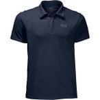 JACK WOLFSKIN Herren Polo Three Towers, Größe S in Blau