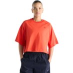 New Balance Raglan Oversized Damen T-Shirt ( Rot XS Größe,)