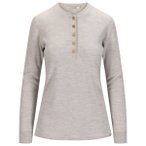 Aclima - Women's Warmwool Granddad Shirt - Merinopullover Gr XS grau