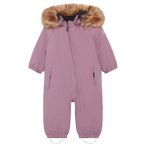 Color Kids - Baby's Coverall with Fake Fur - Overall Gr 80 rosa