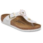 Birkenstock - Kid's Gizeh Flowers - Sandalen 32 - Narrow braun