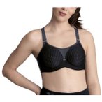 Anita Performance Wire X Damen Sport-BH ( Schwarz 75C BH,)