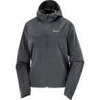 Salomon Damen Sense Aero Wind Jacke (Größe S, grau)