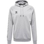 HUMMEL Herren Shirt hmlMOVE GRID COTTON HOODIE, Größe S in Grau