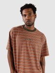 Vans Cameron Stripe Knit T-Shirt obsidian fern / lgtbronze Gr. XL