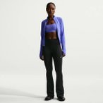 NIKE Damen Sporthose W NK ONE DF HR TGHT FLRE USEAM, Größe M in Schwarz