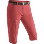 Maier Sports Inara Slim Capri Hose Damen  Kurze Hosen rot Größe 4XL Camping  W