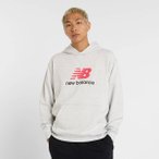 NEW BALANCE Herren Kapuzensweat Athletics French Terry Logo, Größe XL in Grau