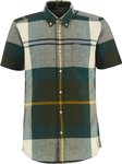 Barbour - Hemd aus Baumwolle und Leinen - Douglas S/S Tailored Shirt Ancient Tar