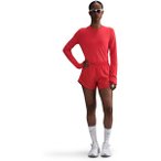NIKE Damen T-Shirt W NK SWIFT DF UV LS CRW, Größe L in Rot