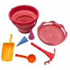 Schildkröt Fun Sports - 7in1 Sandspielzeug Set - Strandspielzeug rot