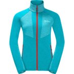 JACK WOLFSKIN Damen Unterjacke BLATTSTEIG FZ W, Größe S in Blau