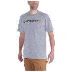 Carhartt - Core Logo S/S - T-Shirt Gr L grau
