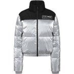PLEIN SPORT Bomberjacke, Größe XL in Silber