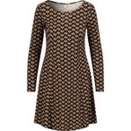 Blutsgeschwister Swing Lovers Kleid Damen  Kleider braun Größe L Lifestyle  At