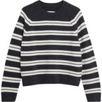 Armedangels Liliriaa Fine Stripes  Damen  Pullover grau Größe L Lifestyle Atmu
