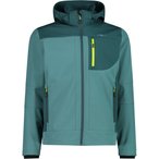 CMP Zip  Softshell  Herren  Softshelljacke blau Größe 4XL Trekking  Wasserabwe