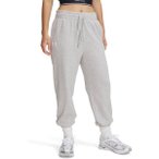 UNDER ARMOUR Damen Sporthose UA RIVAL TERRY JOGGER, Größe XL in Silber