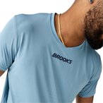 Brooks Dash Cooling  Herren  Laufshirts blau Größe S Laufen  Geruchsneutralisi