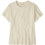 Patagonia Rib Knit  Damen  T-Shirts beige Größe L Lifestyle  Elastisch Lyocell