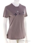 Icebreaker Merino 150 Tech Lite Bird Transit Damen T-Shirt-Braun-XS
